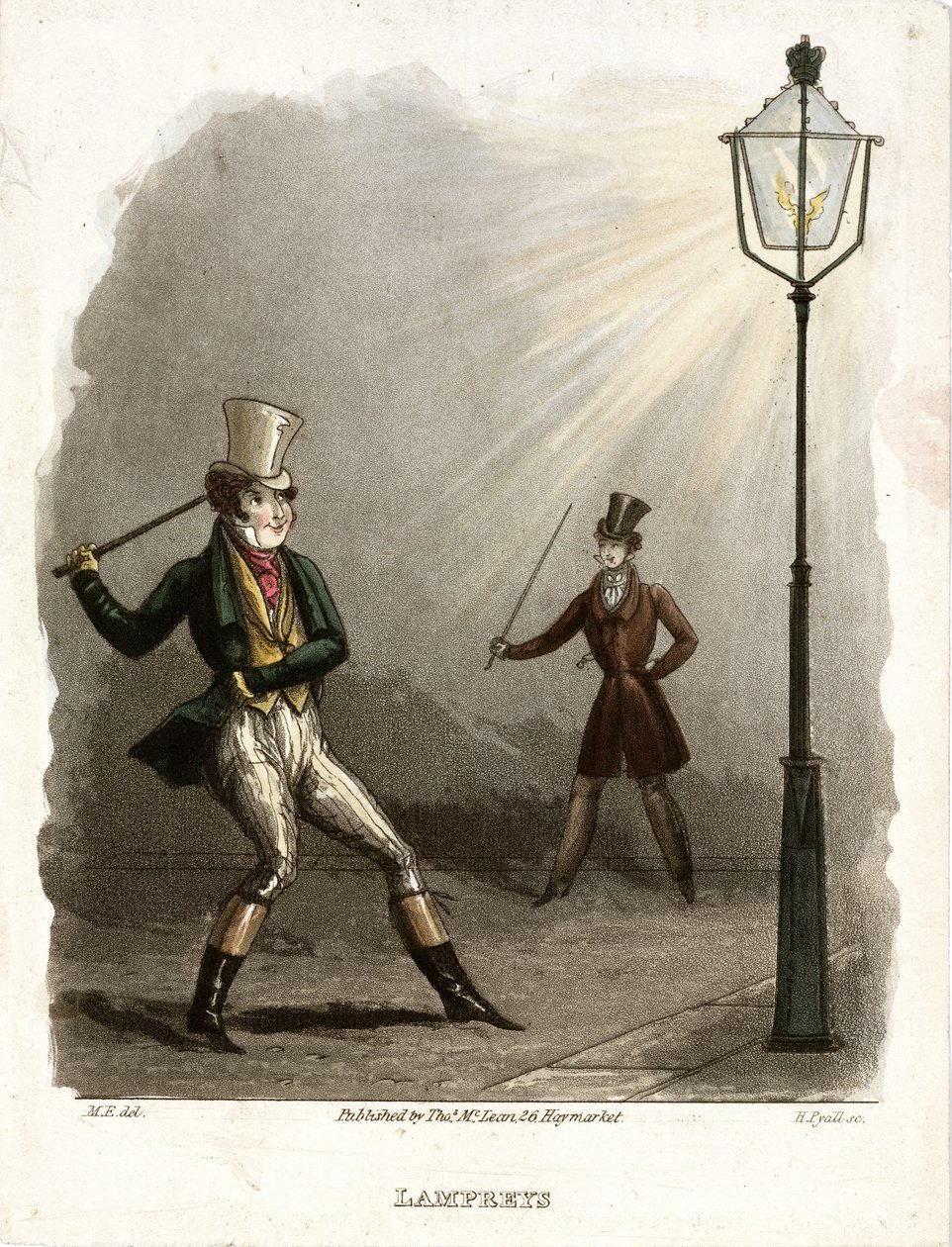 Lampreys, c 1820 by John Pardon