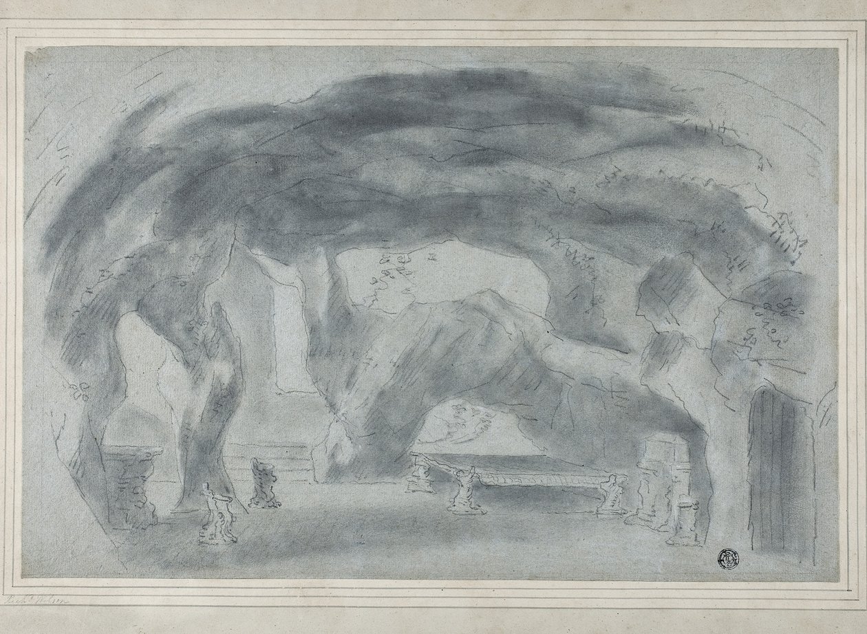 Interior of a Grotto by Richard (attr.to) Wilson