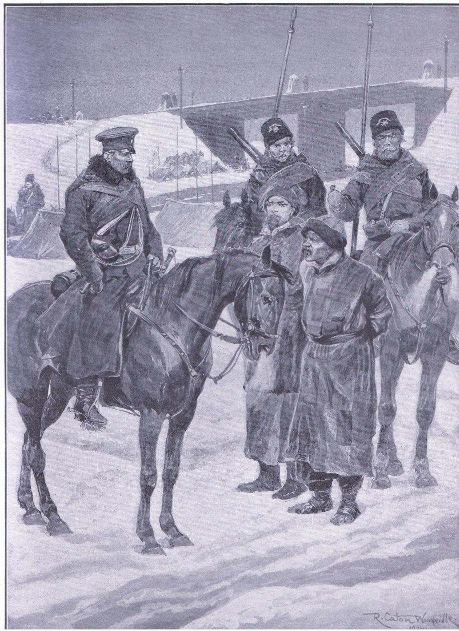 Arrest of Japanese Spies Disguised as Coolies by Richard Caton Woodville