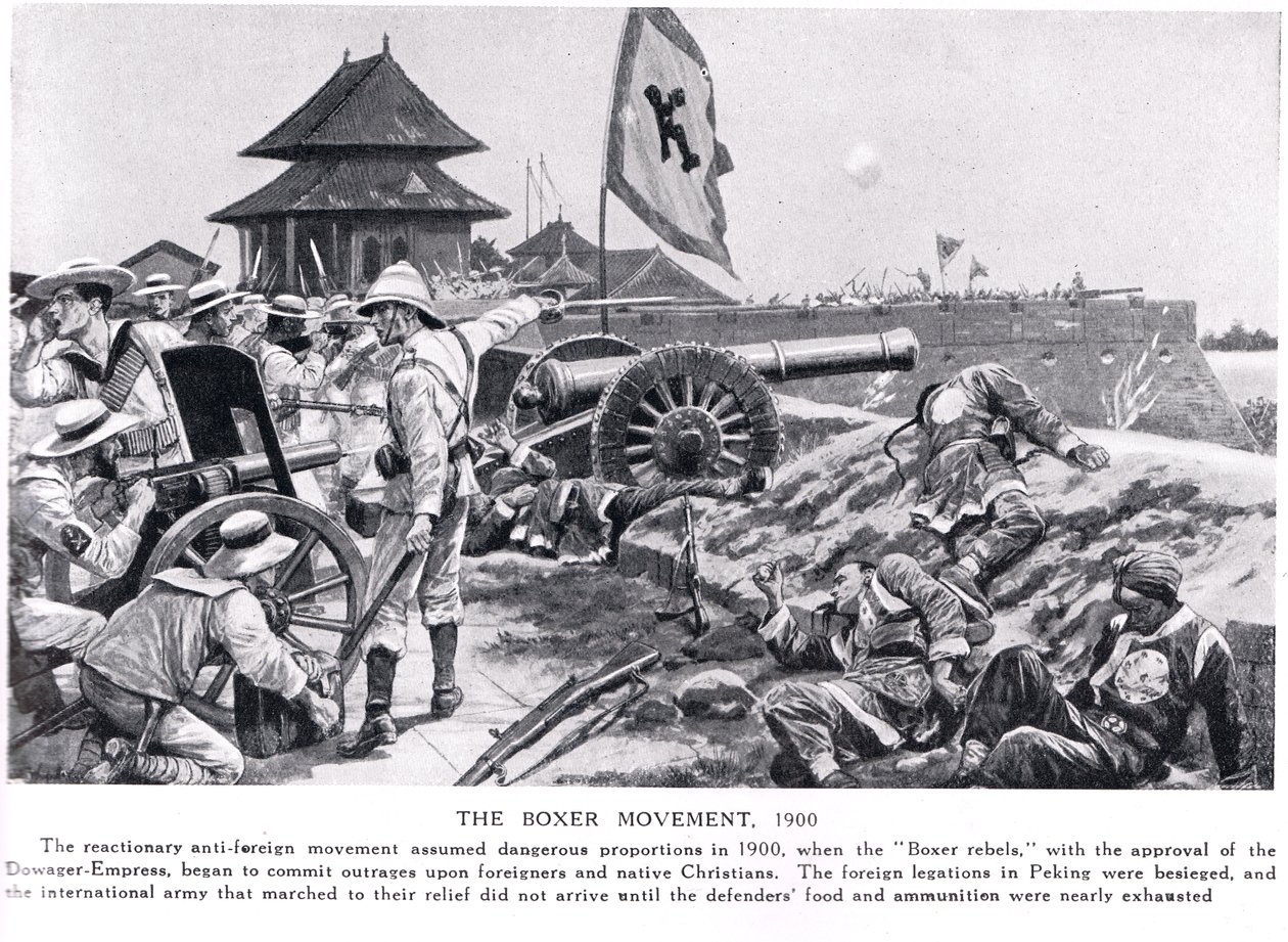 The Boxer Movement, illustration from 'Hutchinson's History of the ...