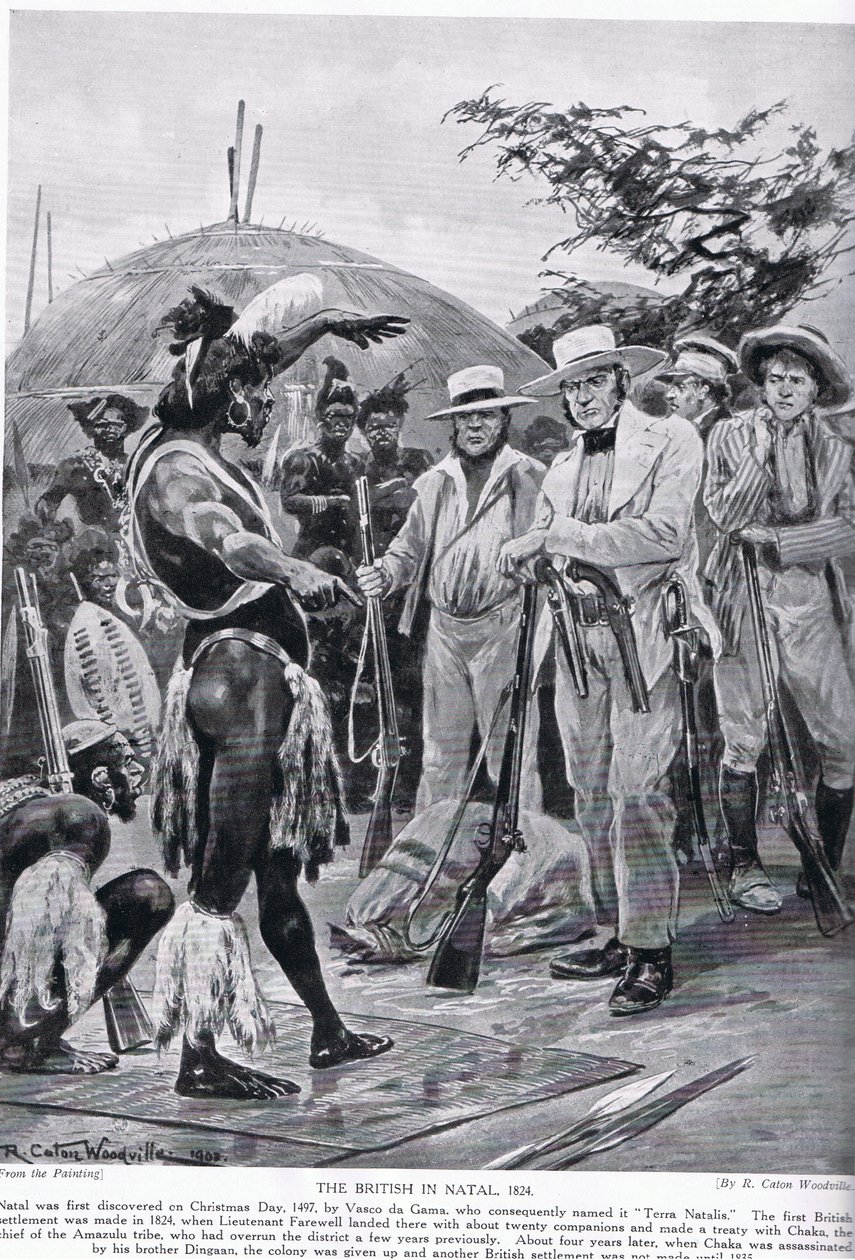 The British in Natal in 1824, Illustration from 