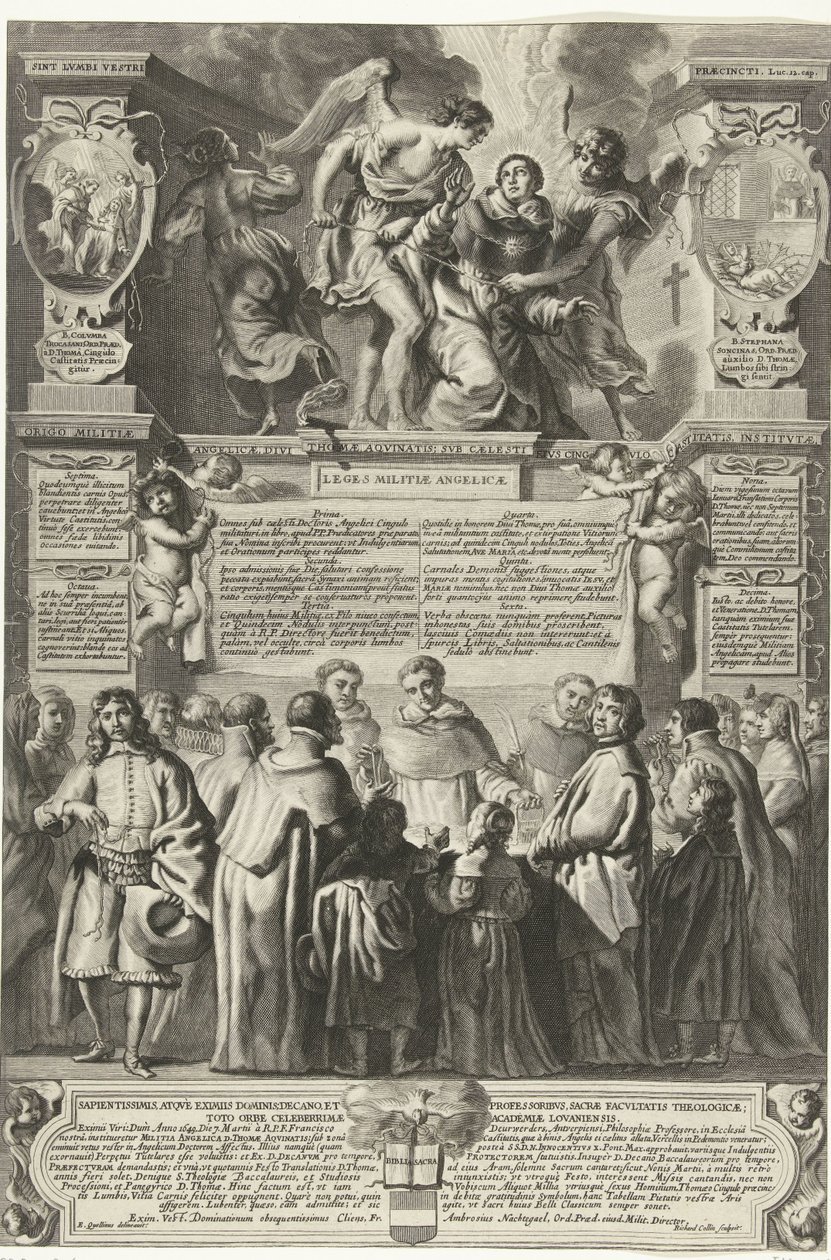 Establishment of the Brotherhood Militia Angelica Thomae Aquinatis, 1649 by Richard Collin