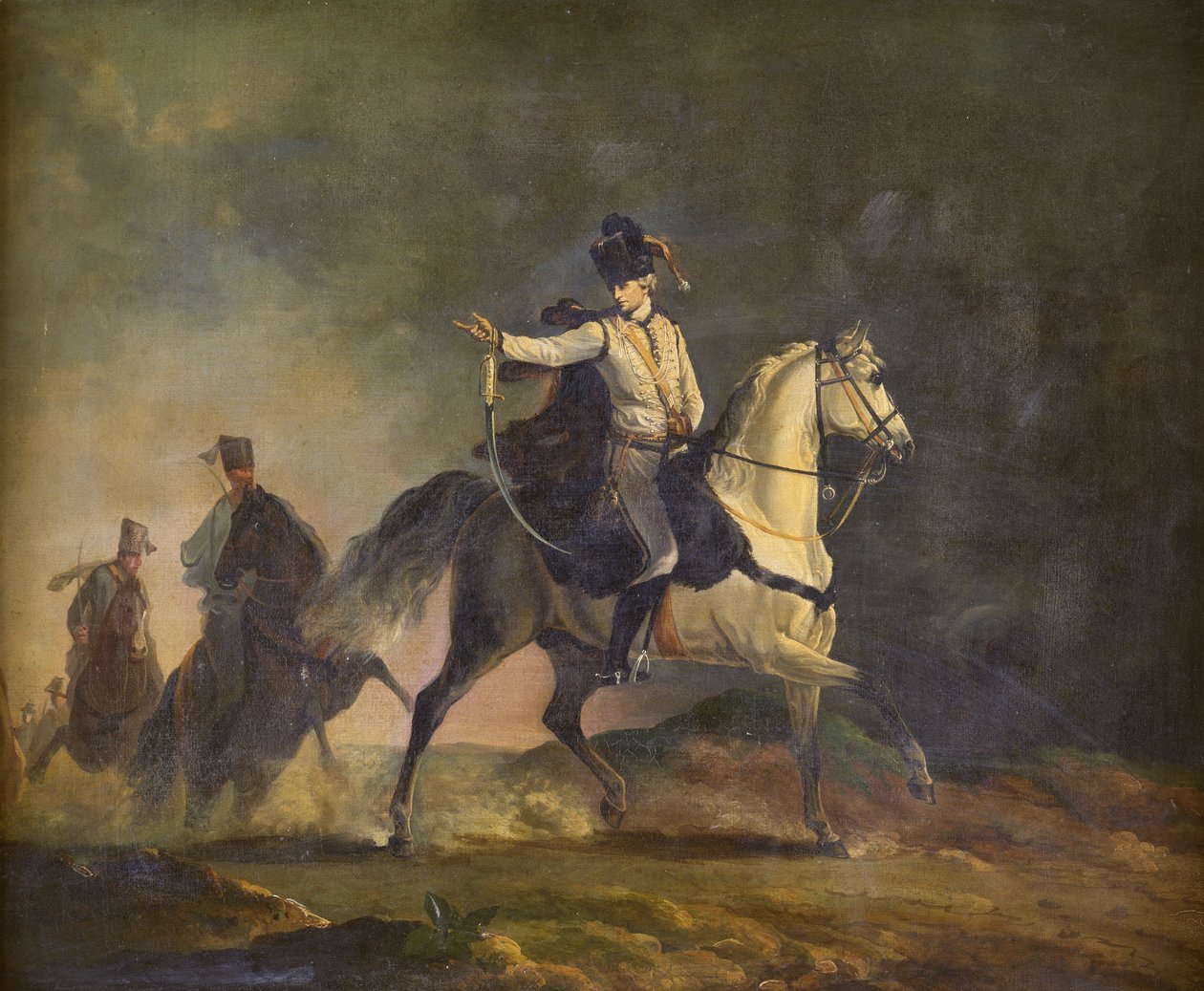 The Earl of Ancram Mounted on a Charger, c.1773 by Richard Cosway