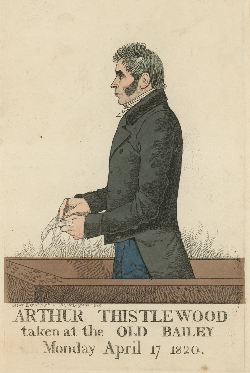 Portrait of Arthur Thistlewood by Richard Dighton