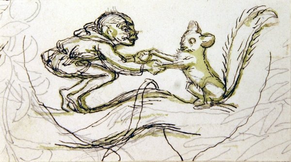 Goblin and Squirrel by Richard Doyle