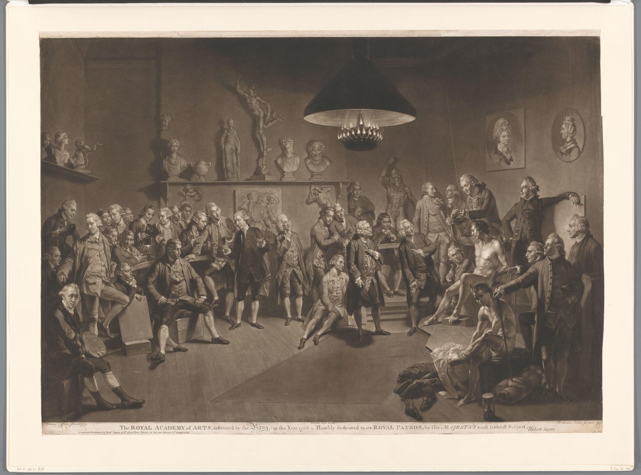 Members of the Royal Academy in Interior with Male Nude Model, 1768