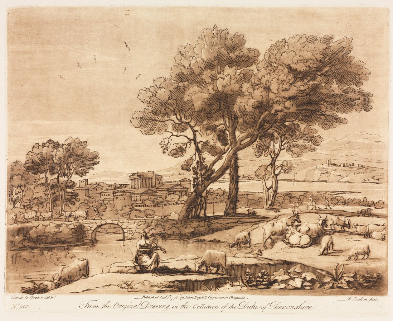 A Landscape, with Buildings, Mercury Stealing Admetus