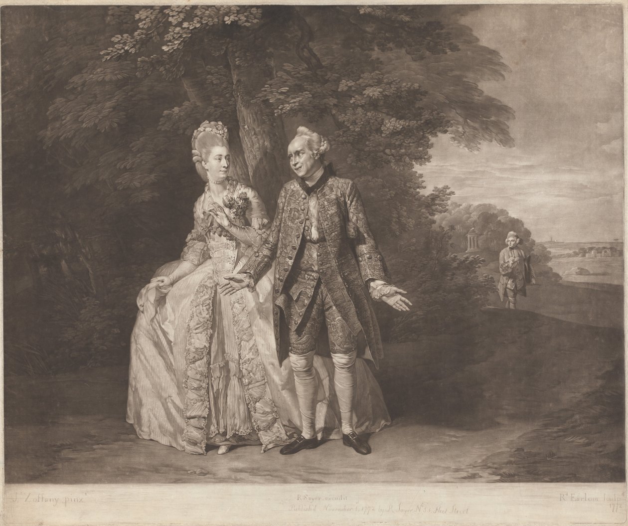 Thomas King and Sophia Baddely in 
