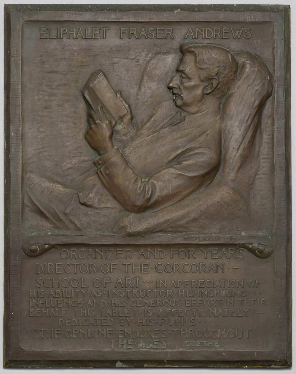 Memorial Tablet to the Late E. F. Andrews by Richard Edwin Brooks