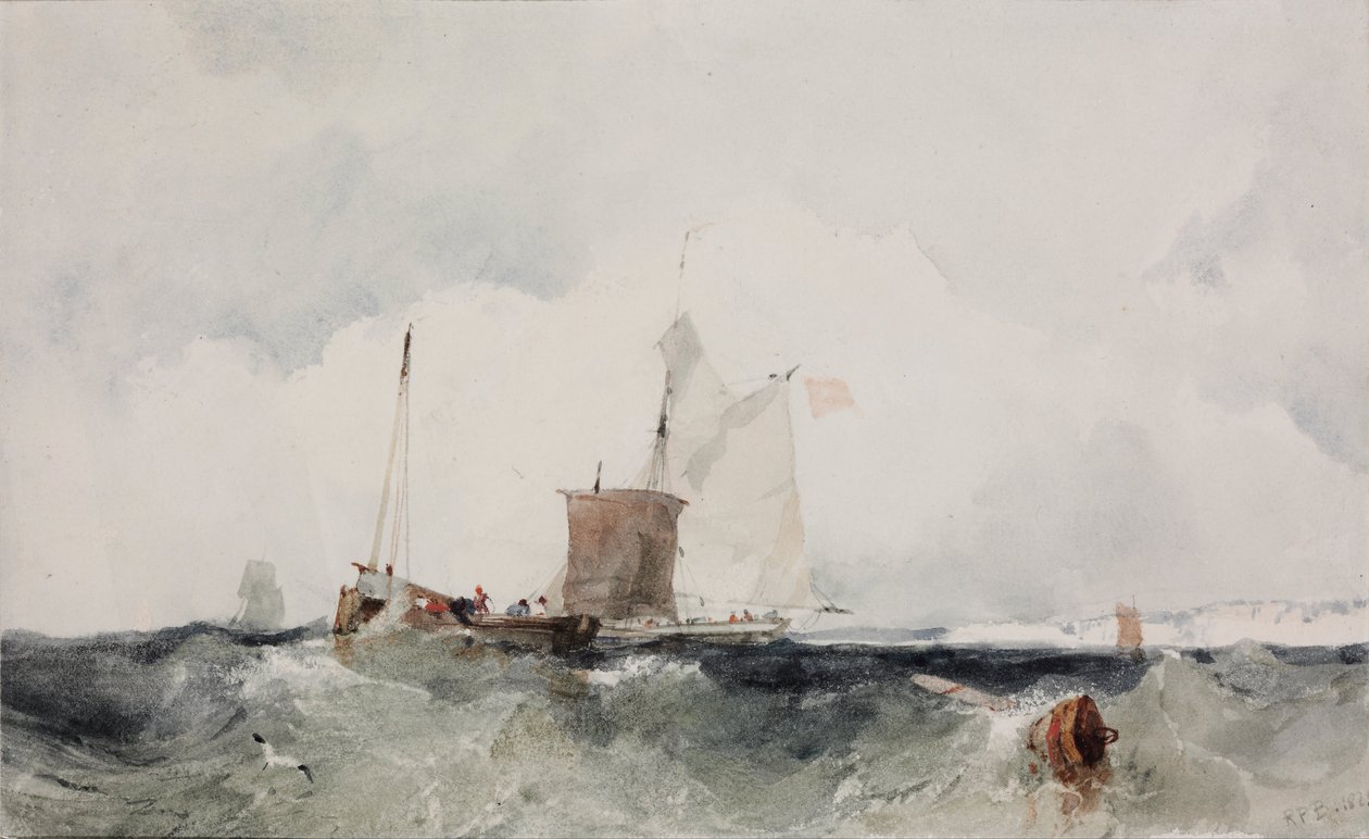 At the English Coast by Richard Parkes Bonington