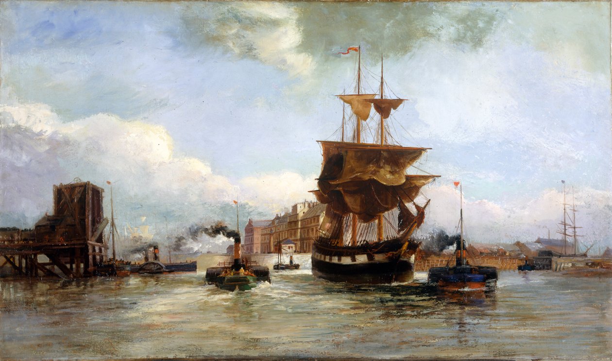 Leaving West Bute Dock, Cardiff, 1861-1916 by Richard Short