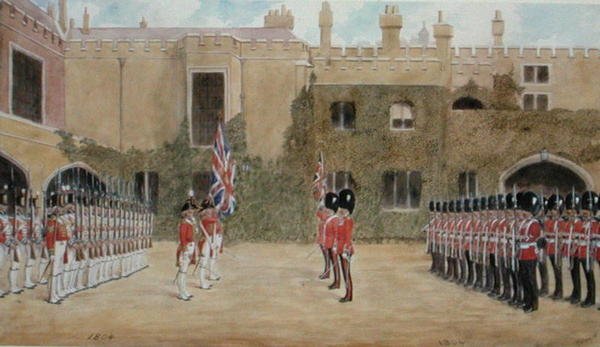 Grenadier Guards Relieving Guard at St. James