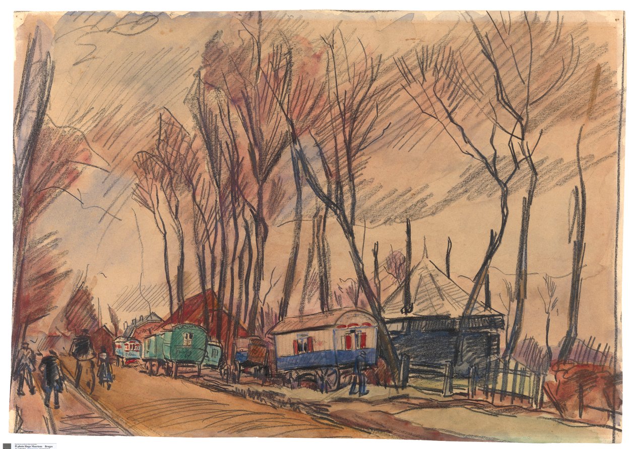 Road in the Rain - Amersfoort by Rik Wouters