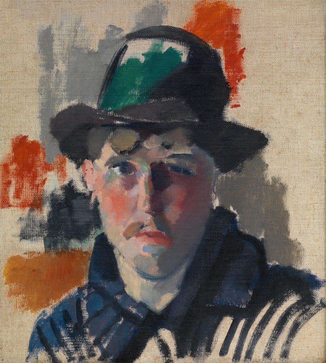Self Portrait in a Green Hat by Rik Wouters