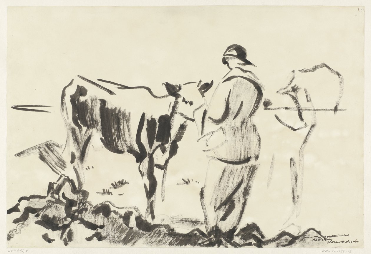 Woman with a Calf by Rik Wouters