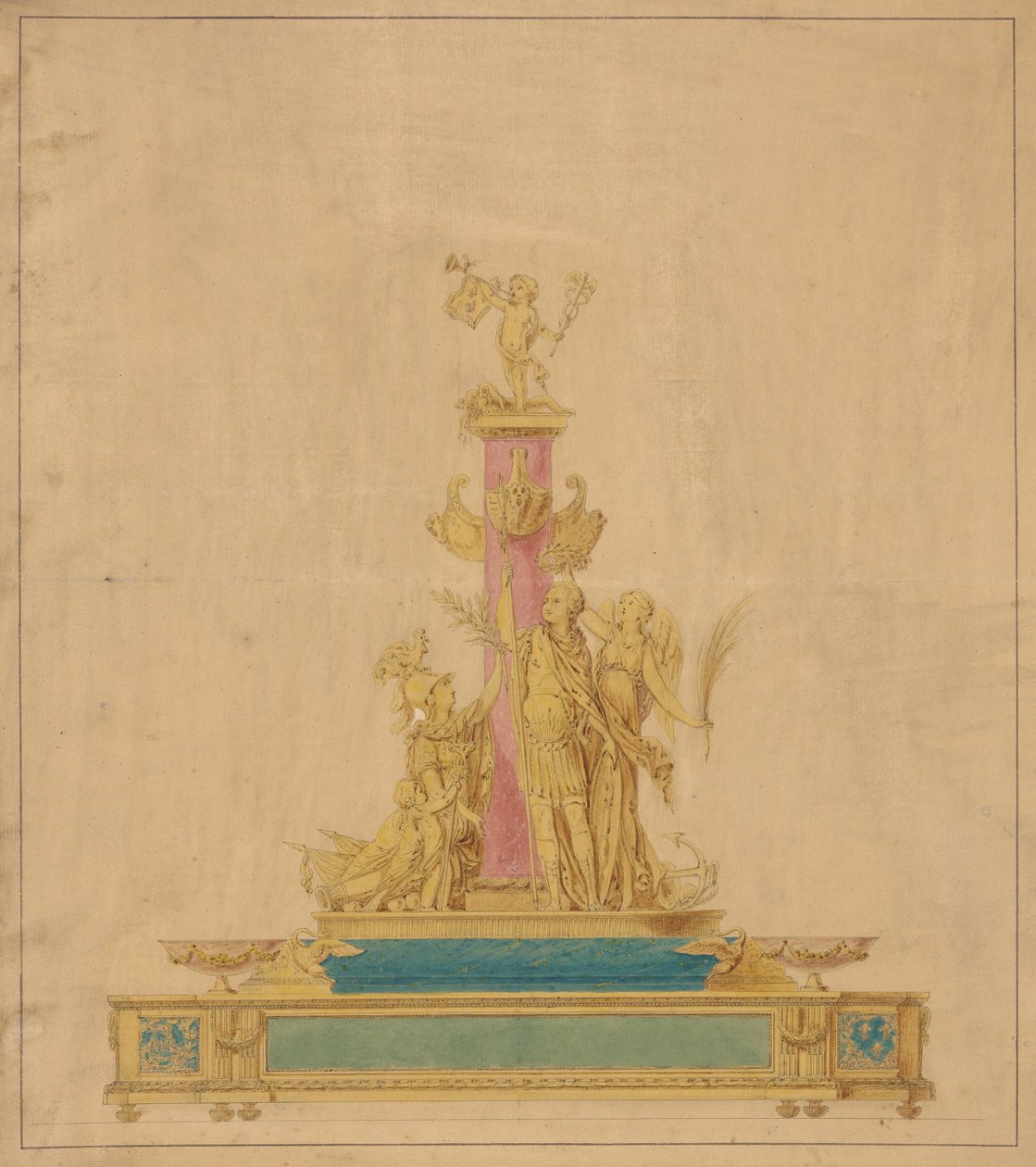 Drawing for an Inkstand by Robert-Joseph Auguste