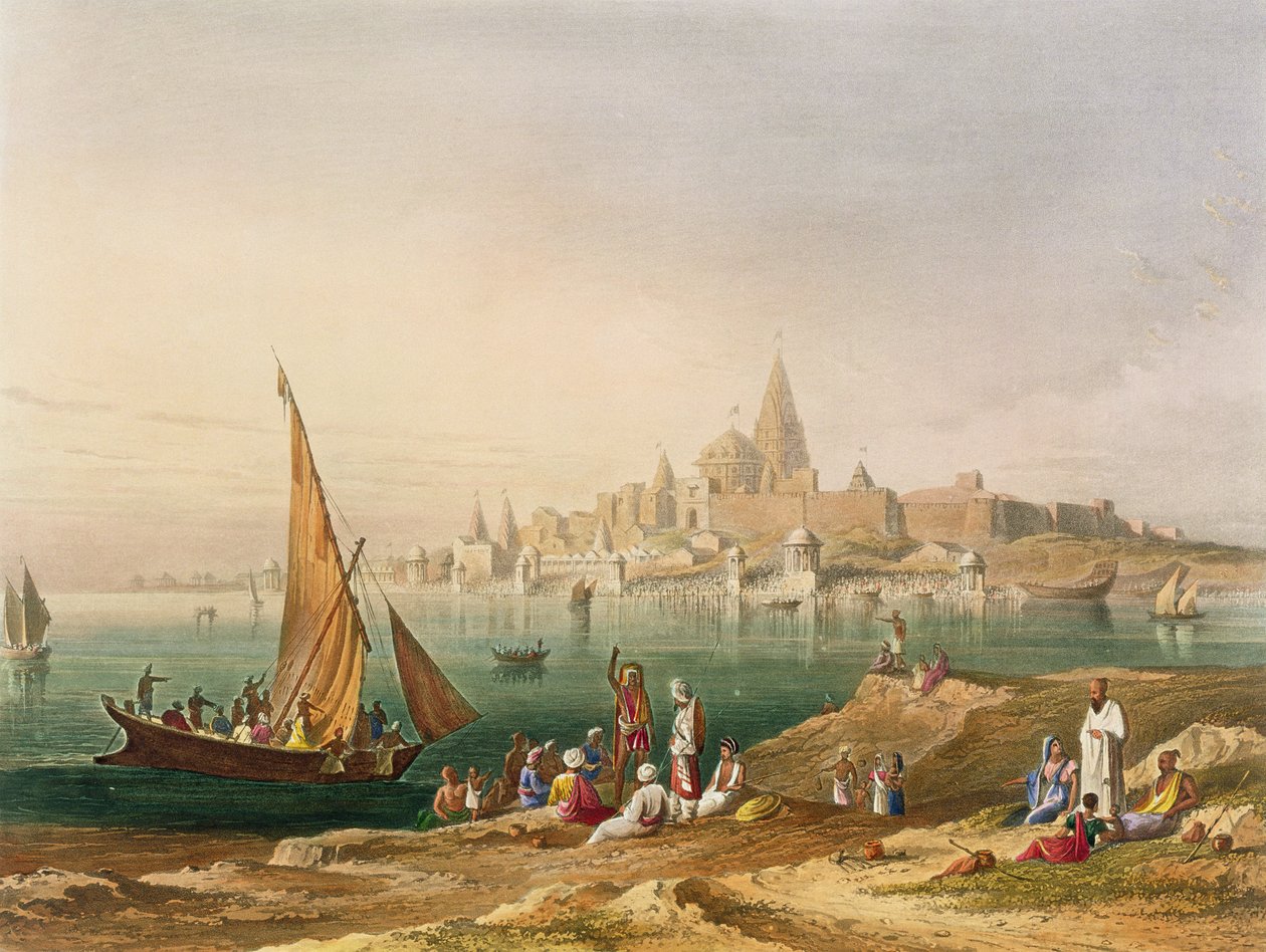 The Sacred Town and Temples of Dwarka, from Volume II of 