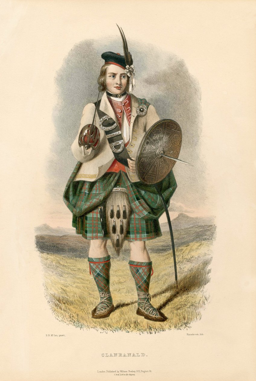 Clanranald, from The Clans of the Scottish Highlands by Robert Ronald McIan