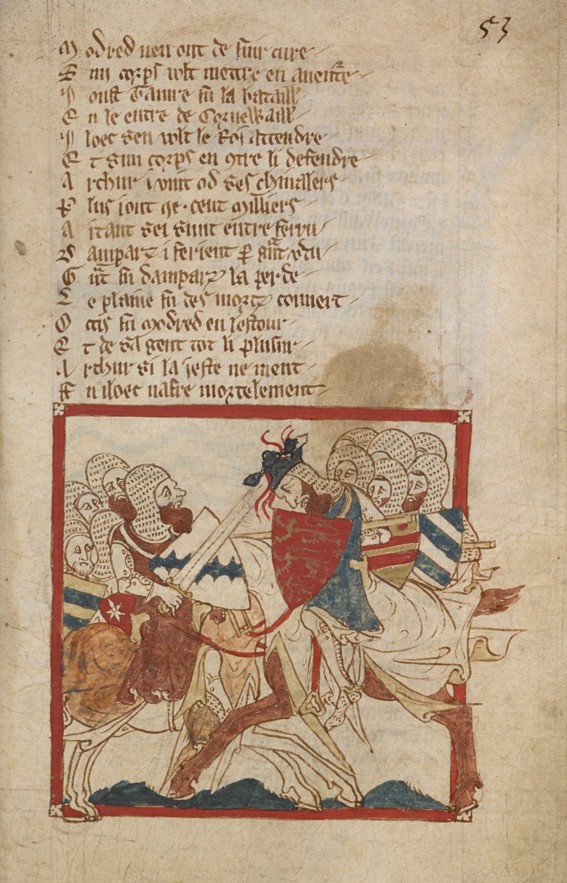 Arthur Mortally Wounded, illustration from 