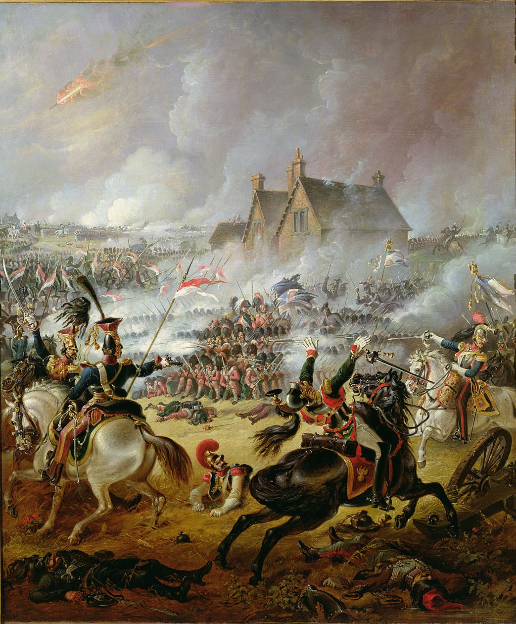 The Battle Of Waterloo By Robert Alexander Hillingford