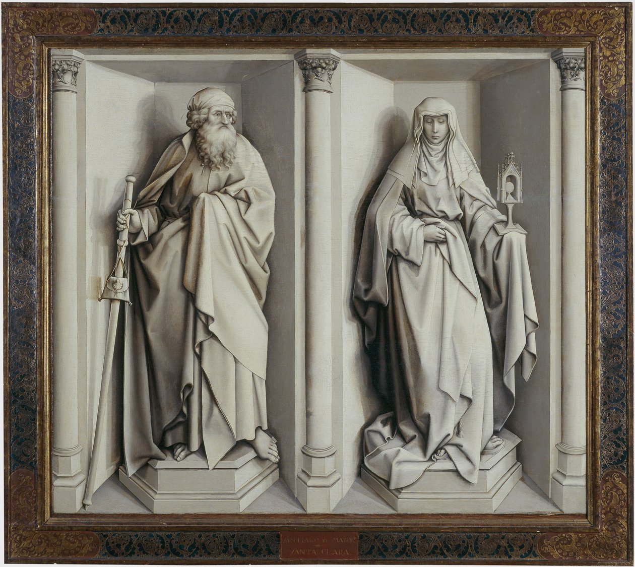 The Marriage of Mary and Joseph (Reverse) by Robert Campin