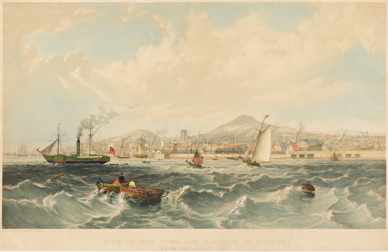 View of the Town and Harbour of Dundee by Robert Carrick