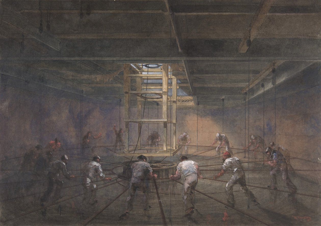 View of the Interior of One of the Tanks on Board the Great Eastern by Robert Charles Dudley