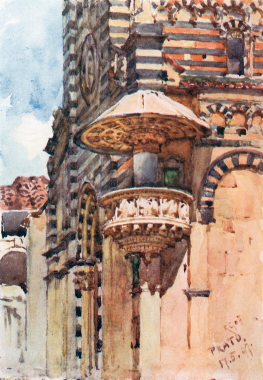 West Front of the Cathedral of Prato by Robert Charles Goff