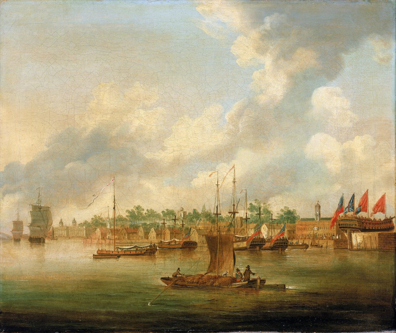Navigation in Deptford, on the Thames, Opposite the Royal Quay by Robert Cleveley