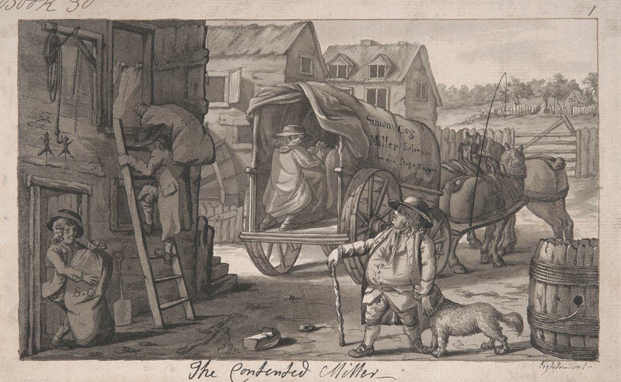 The Contented Miller by Robert Dighton