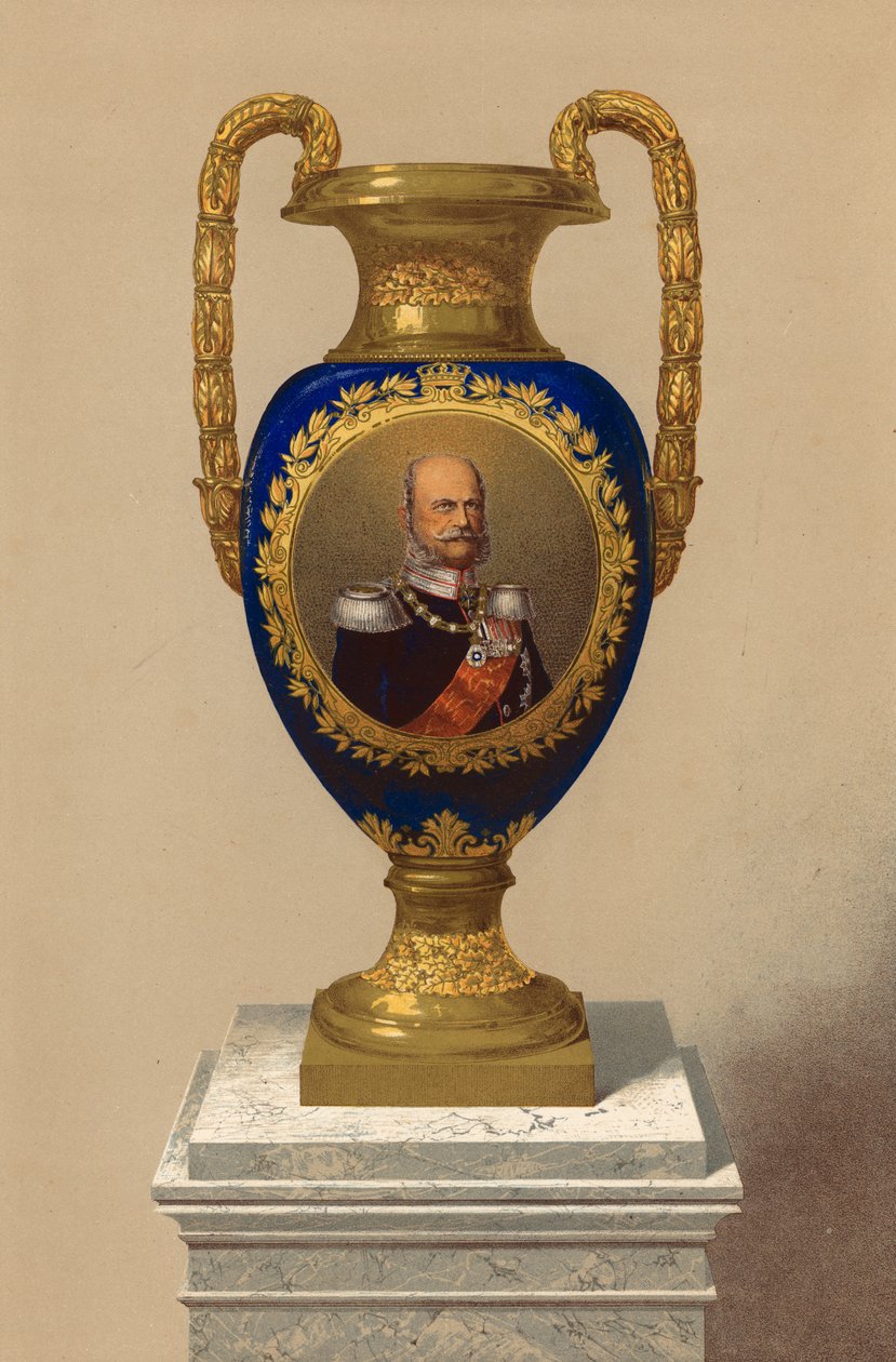 Porcelain Vase, Presented by Their Majesties the King and Queen of Prussia by Robert Dudley