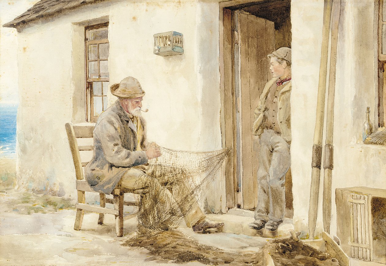 Mending the Nets, Skye by Robert E. Groves