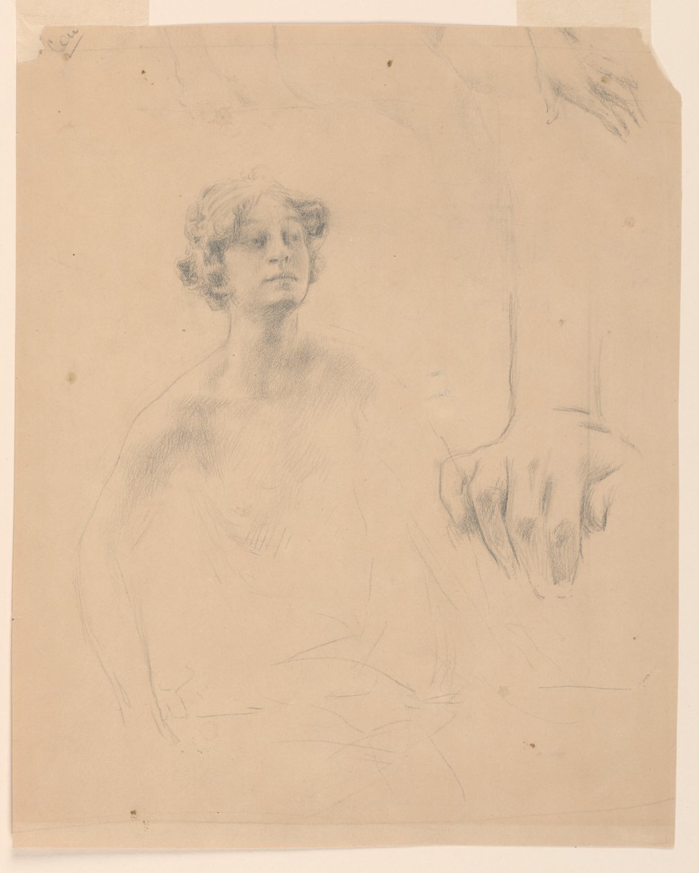 Study for Woman, “Vintage Festival,” Mendelssohn Glee Club, New York, NY by Robert Frederick Blum