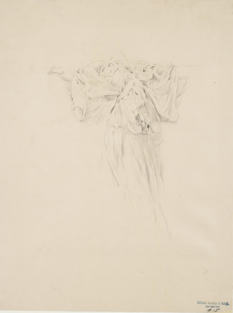 Study of Drapery for Moods to Music Mural by Robert Frederick Blum