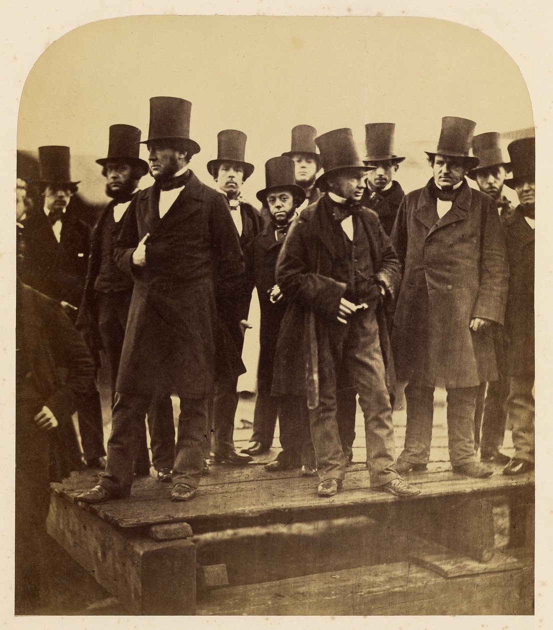 I. K. Brunel and Others Observing the "Great Eastern" Launch Attempt by Robert Howlett