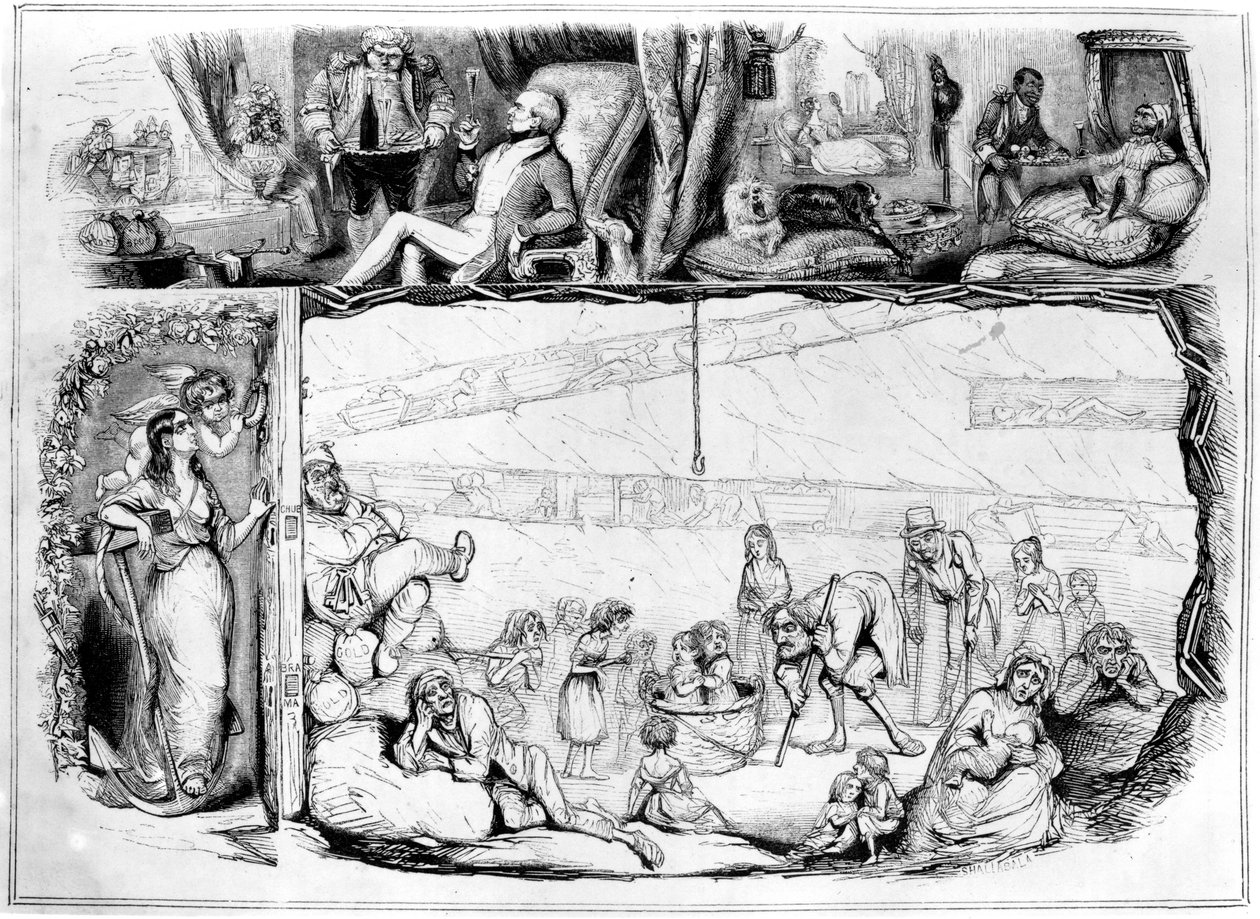 Capital and Labour, illustration from 'Punch', July 29 1843