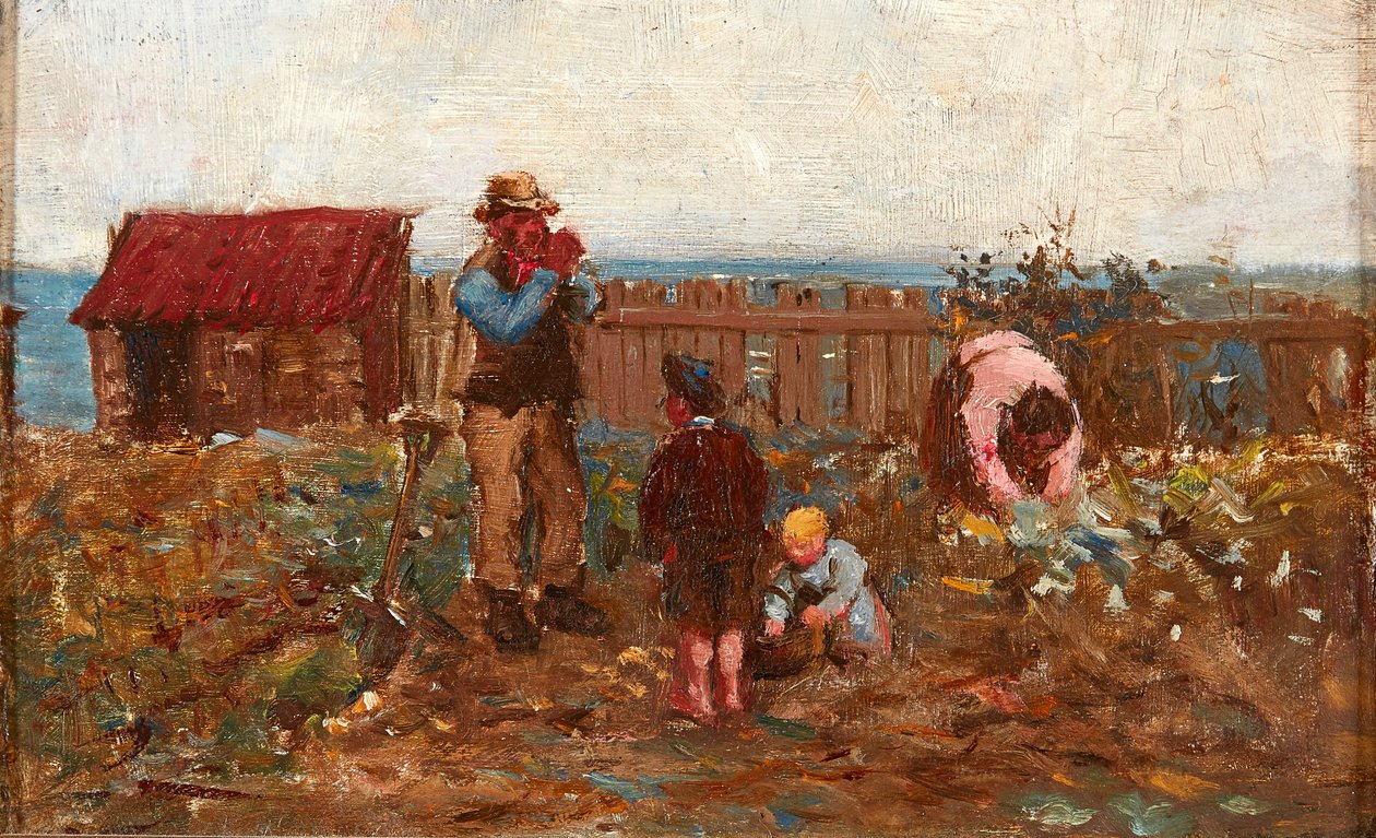 Working in the Vegetable Patch by Robert McGregor