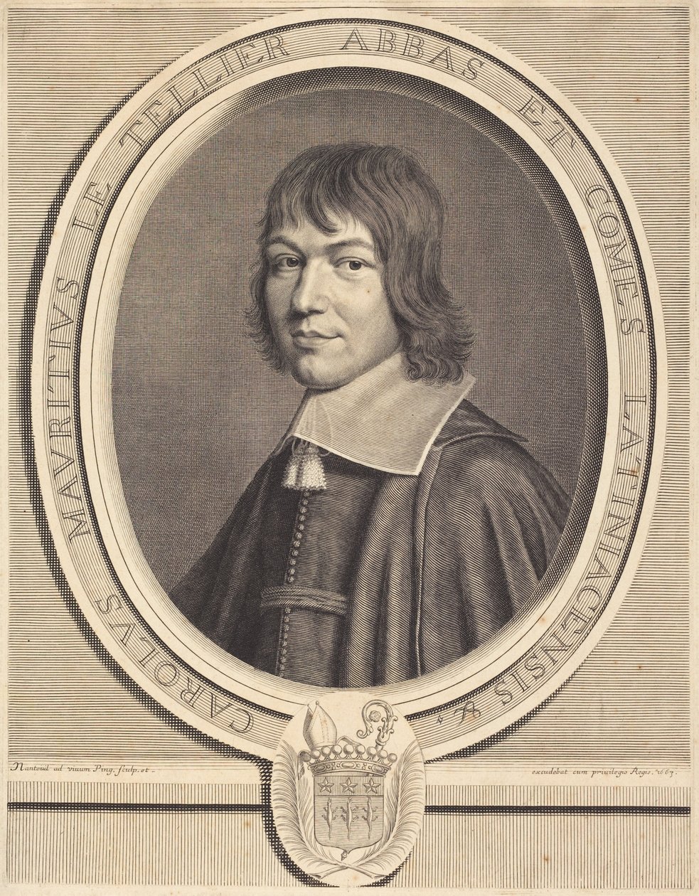 Charles-Maurice Le Tellier by Robert Nanteuil
