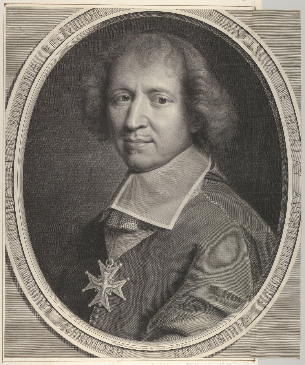 François de Harlay de Champvallon by Robert Nanteuil
