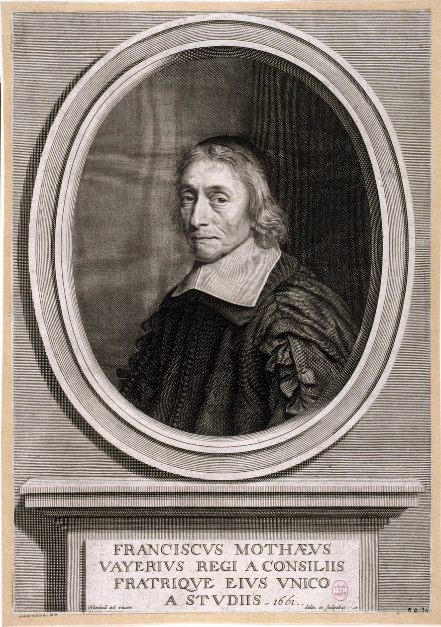 François de la Mothe-Levayer. 1661. by Robert Nanteuil