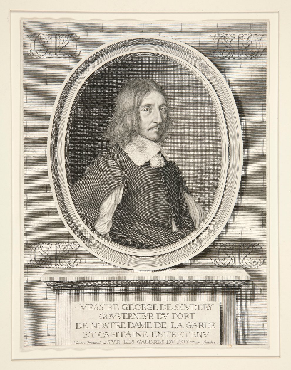 Georges de Scudéry, Author, Member of the Academy (1601-1668) by Robert Nanteuil