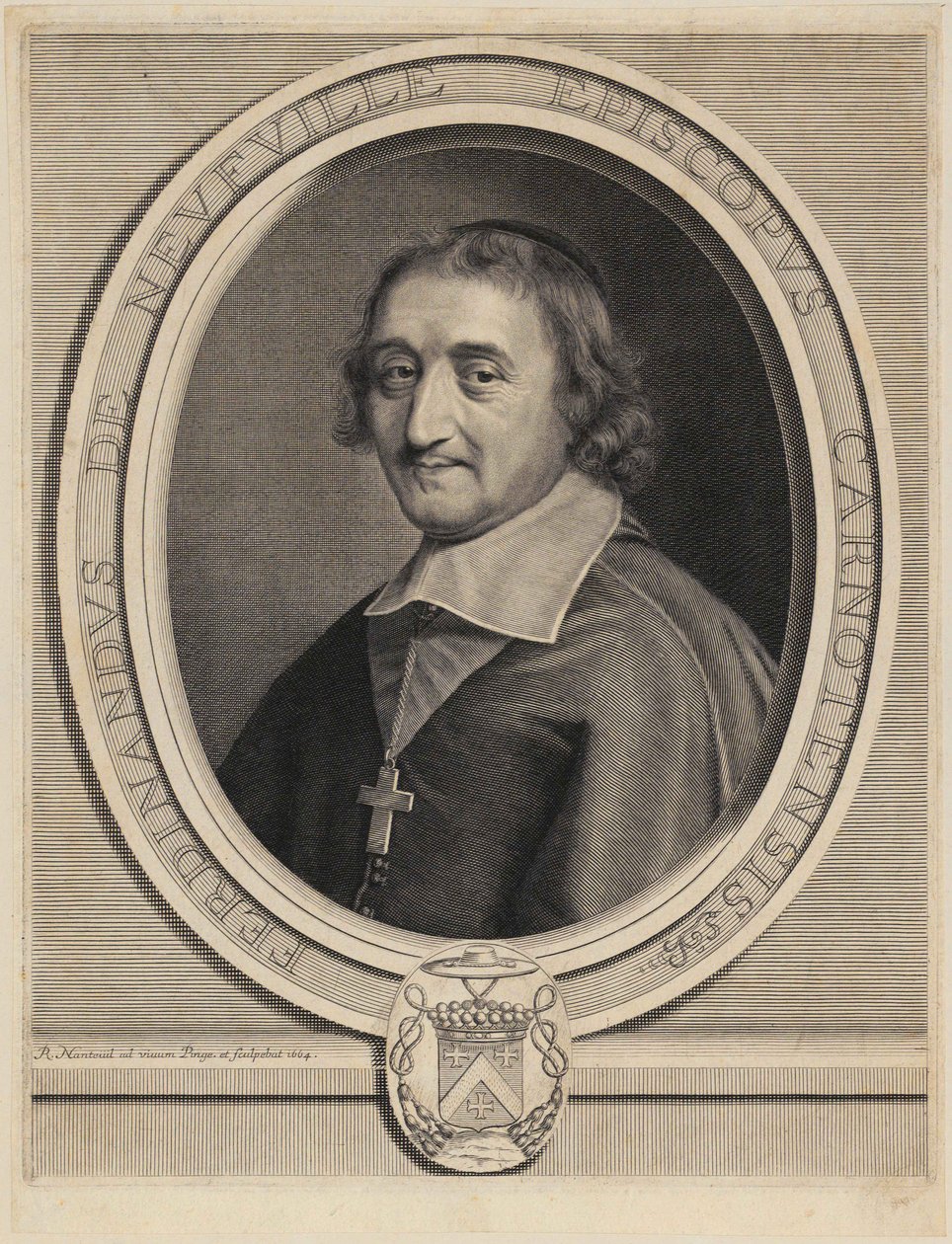Portrait of Ferdinand de Neufville de Villeroy by Robert Nanteuil