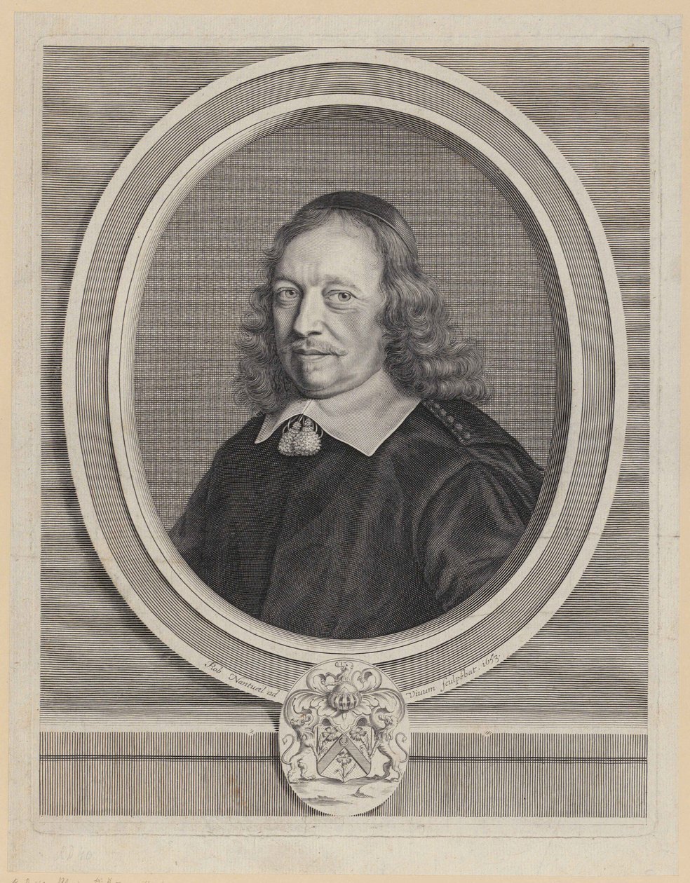 Portrait of Gilles Blondeau by Robert Nanteuil