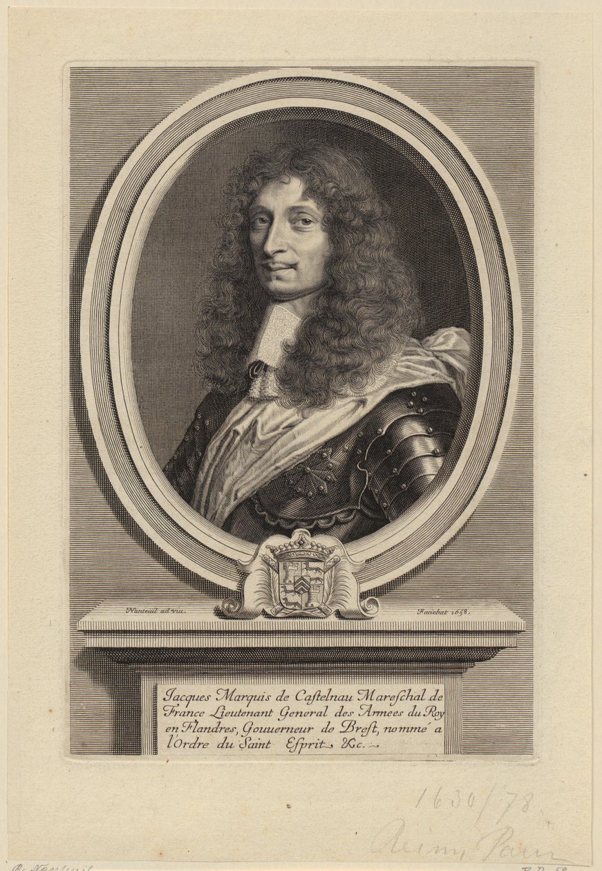Portrait of Jacques II de Castelnau, French Marshal by Robert Nanteuil