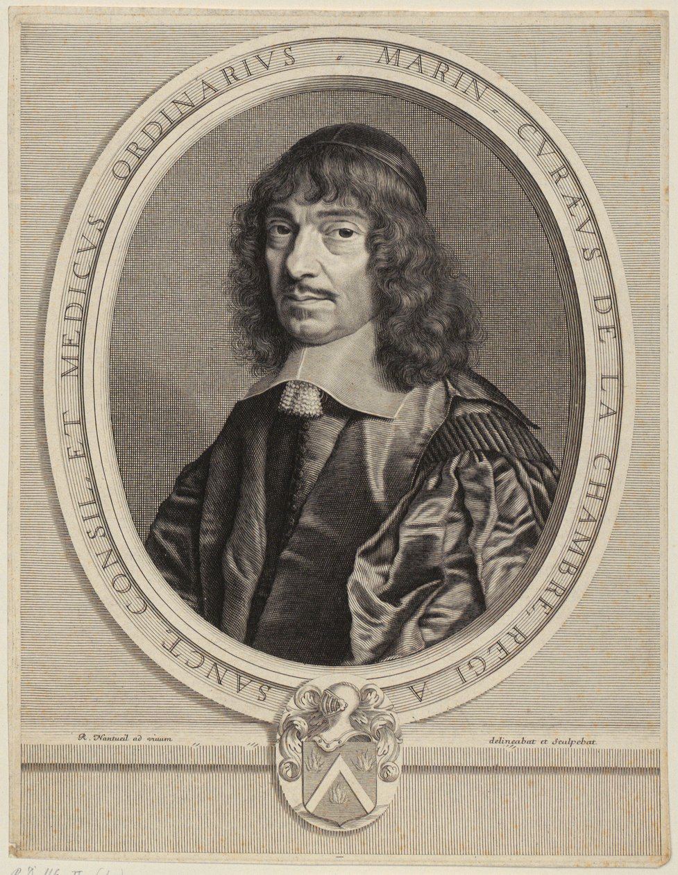 Portrait of Marin Cureau de La Chambre by Robert Nanteuil