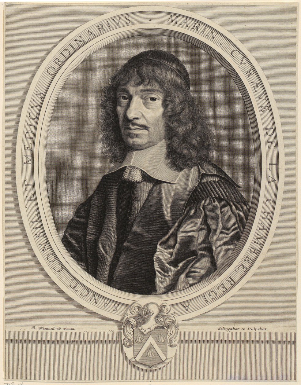 Portrait of Marin Cureau de La Chambre by Robert Nanteuil