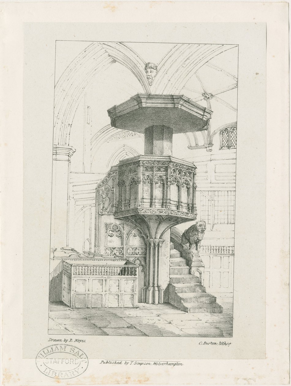 Wolverhampton - Pulpit in St. Peter