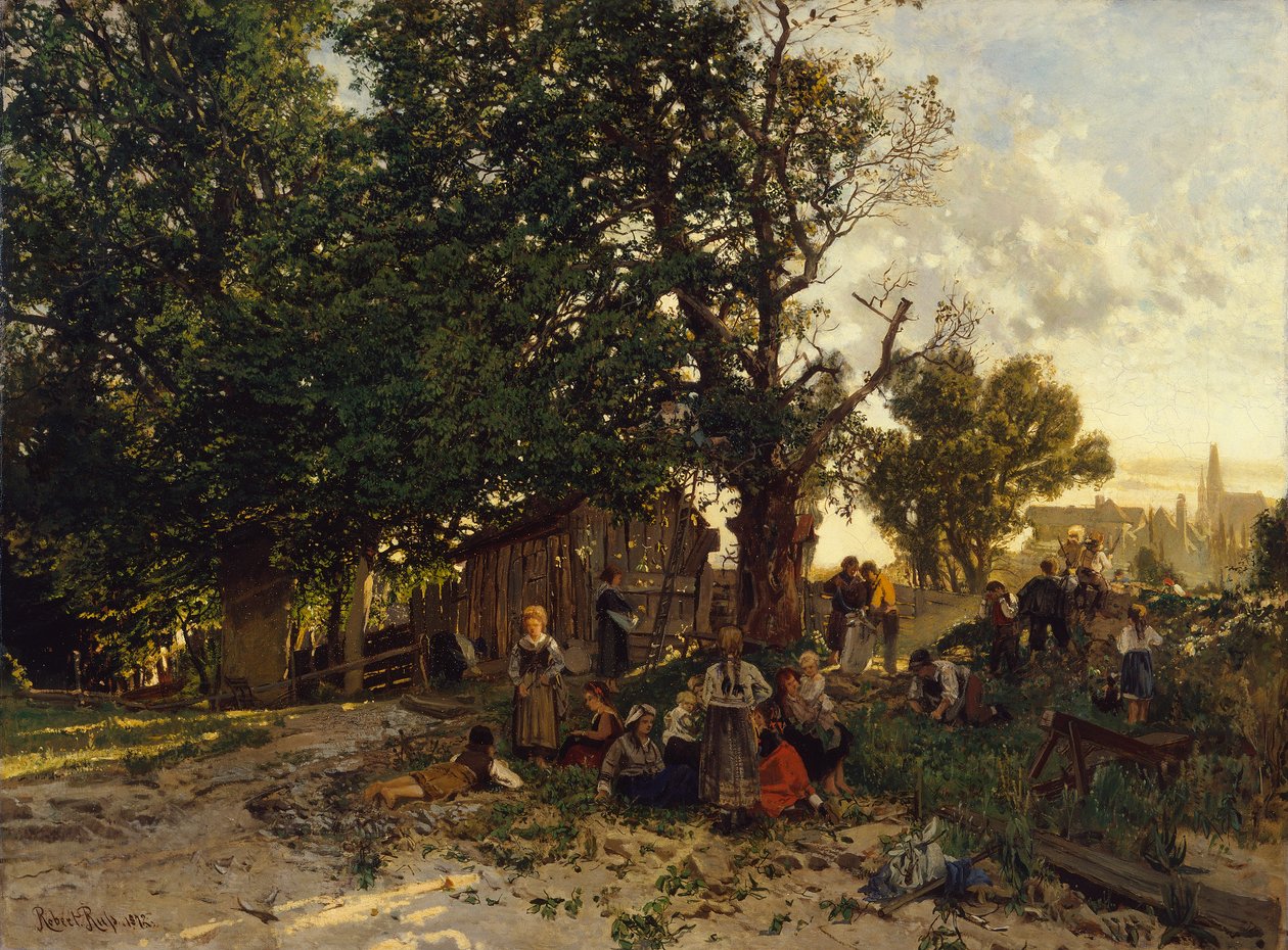 The Nut Harvest at Grenoble by Robert Russ