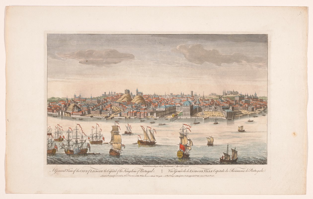 View of the City of Lisbon by Robert Sayer