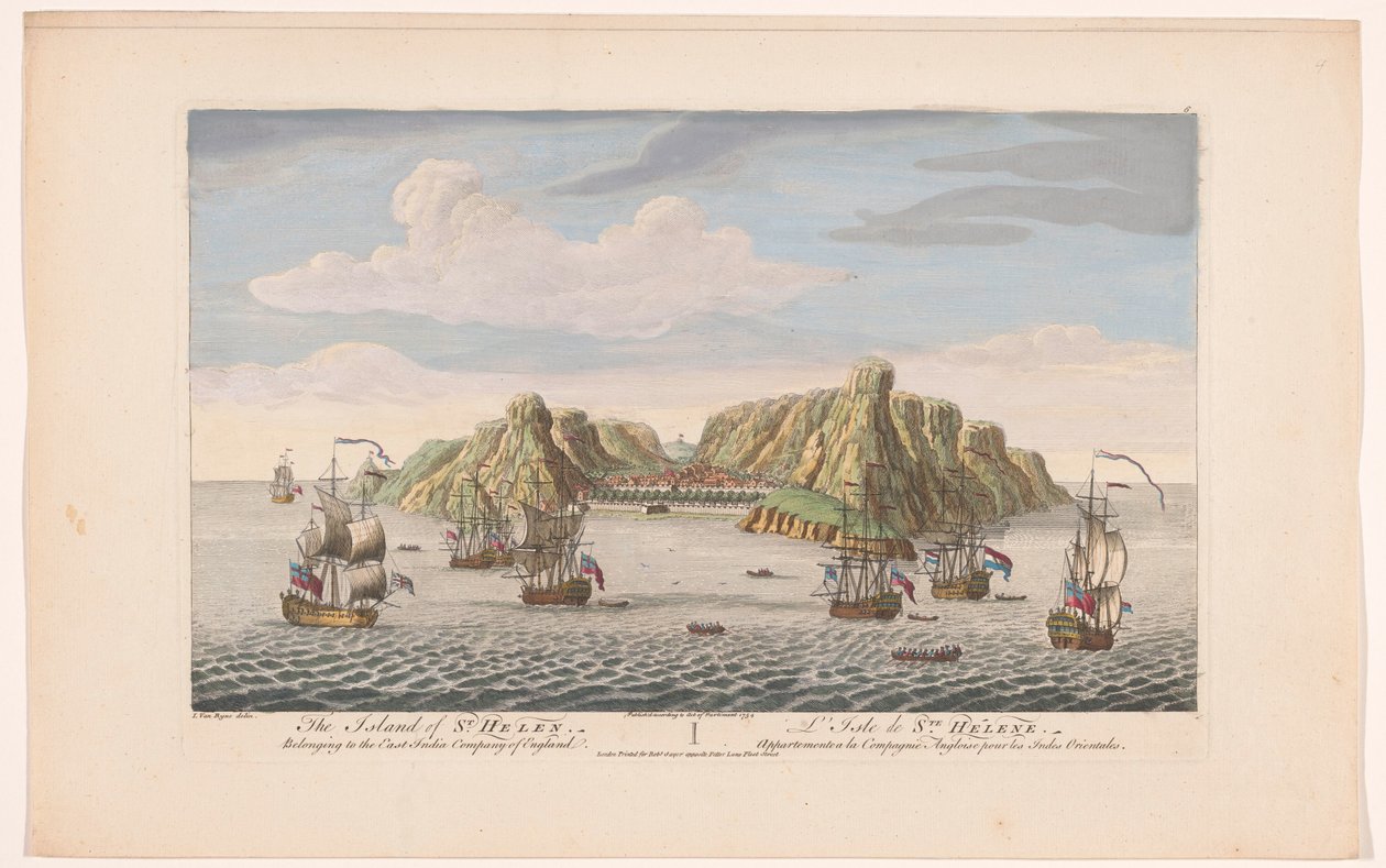 View of the Island of Saint Helena by Robert Sayer